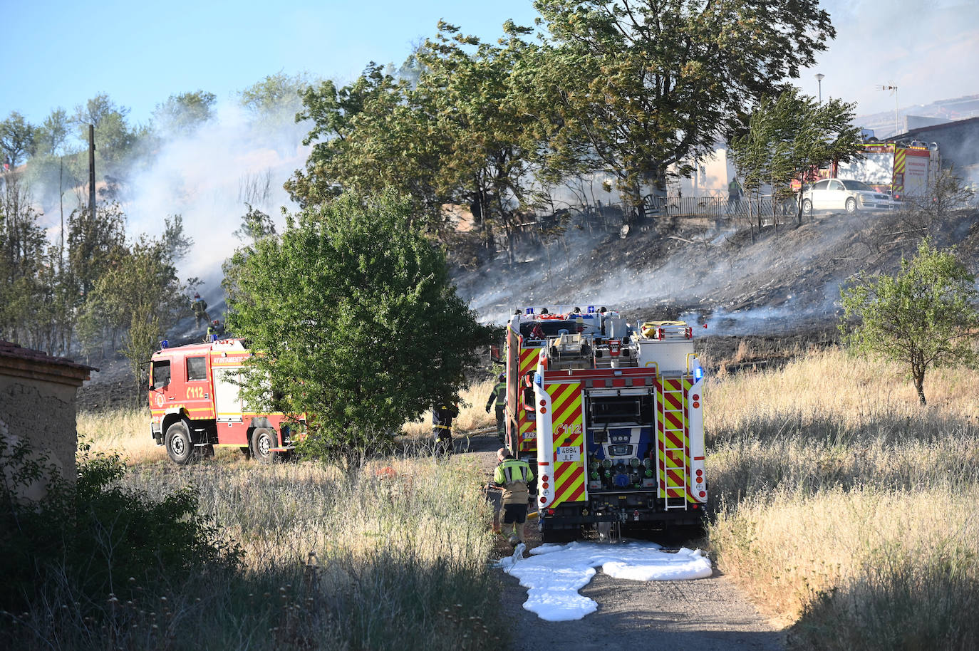 Fotos: Incendio en la Cuesta de la Maruquesa, Valladolid