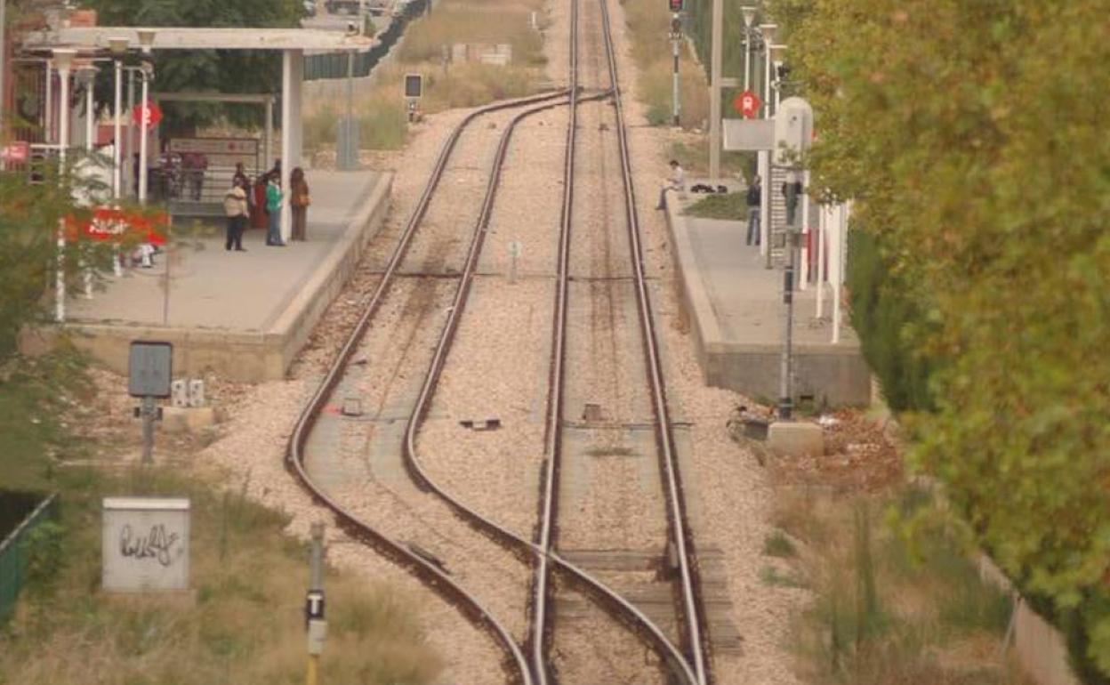 Imagen de archivo de una vía ferroviaria. 