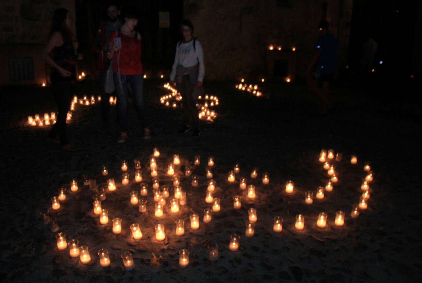 Pedraza, durante la primera noche del concierto de las velas de 2022.