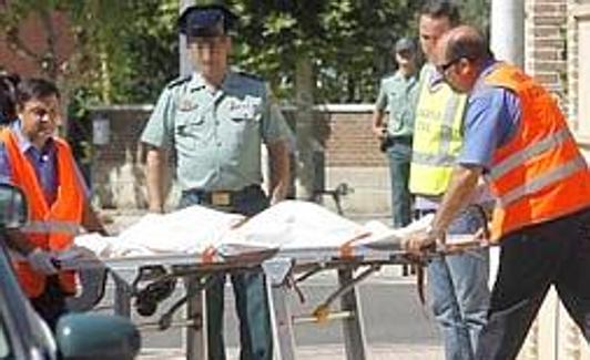 Levantamiento de los cadáveres en Boecillo.