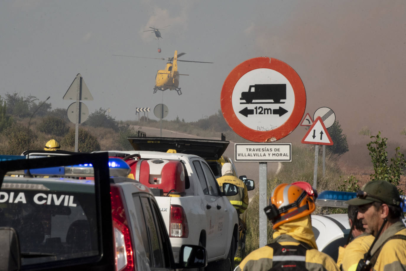 Controlado el incendio de Honrubia de la Cuesta 