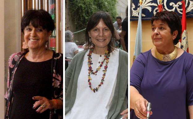 Claudia de Santos (izq.), Gina Aguiar y Clara Luquero. 