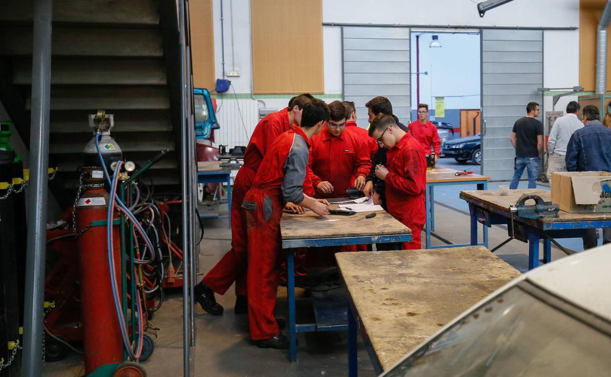 Alumnos de Formación Profesional en Salamanca. 