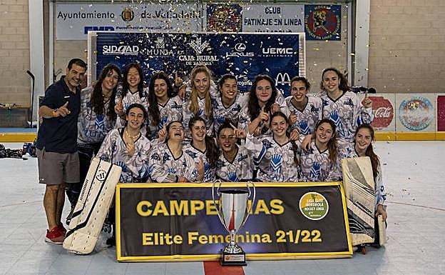 El equipo femenino, campeón de la 21-22.