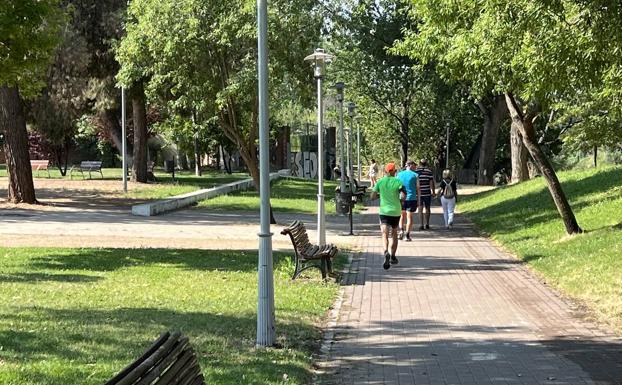 El parque Juan de Austria, en Valladolid.