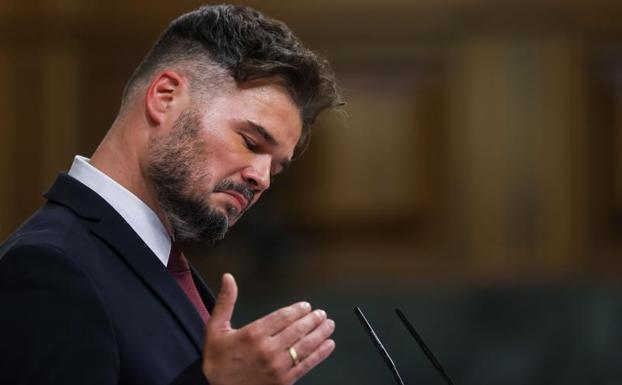 El líder de ERC, Gabriel Rufián. 