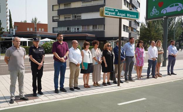 Homenaje del Ayuntamiento de Valladolid a Miguel Ángel Blanco. 