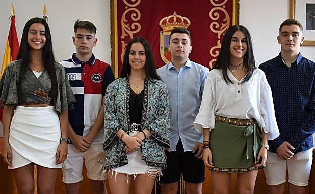 Sara Centeno, Rubén Girón, Lorena Sánchez, Adrián López, Cristina Centeno y Alex Carnicero. 