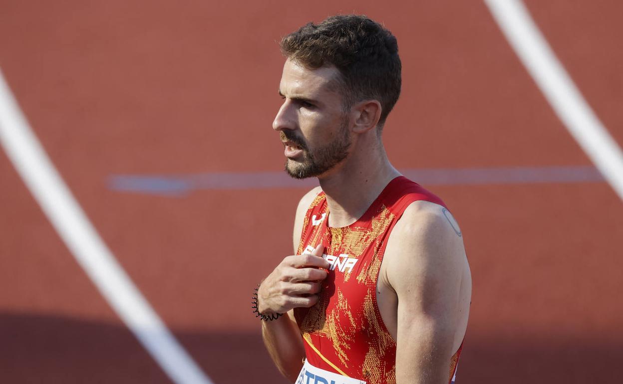 Álvaro de Arriba, en el Mundial de Oregon. 