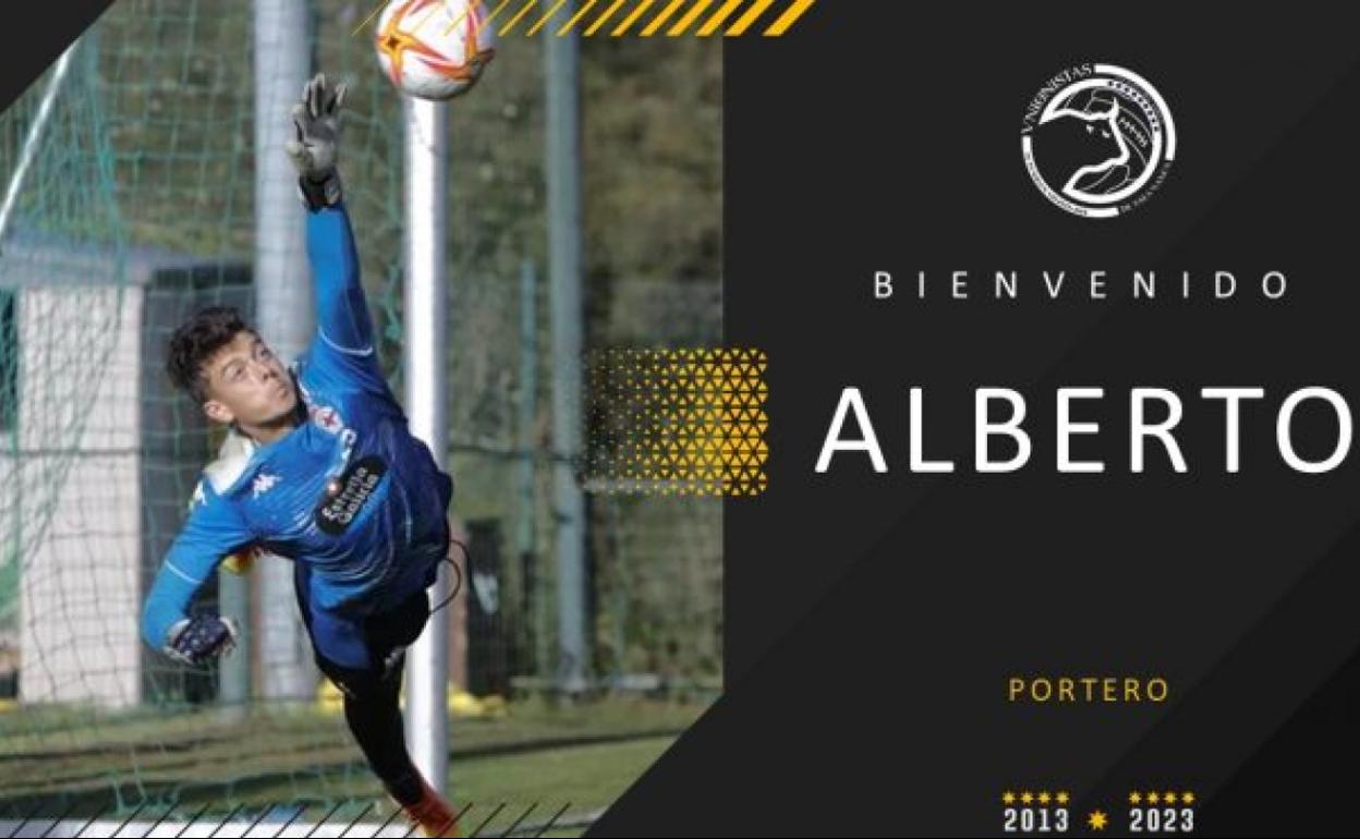 Unionistas logra la cesión del meta Alberto Sánchez desde el Deportivo de La Coruña