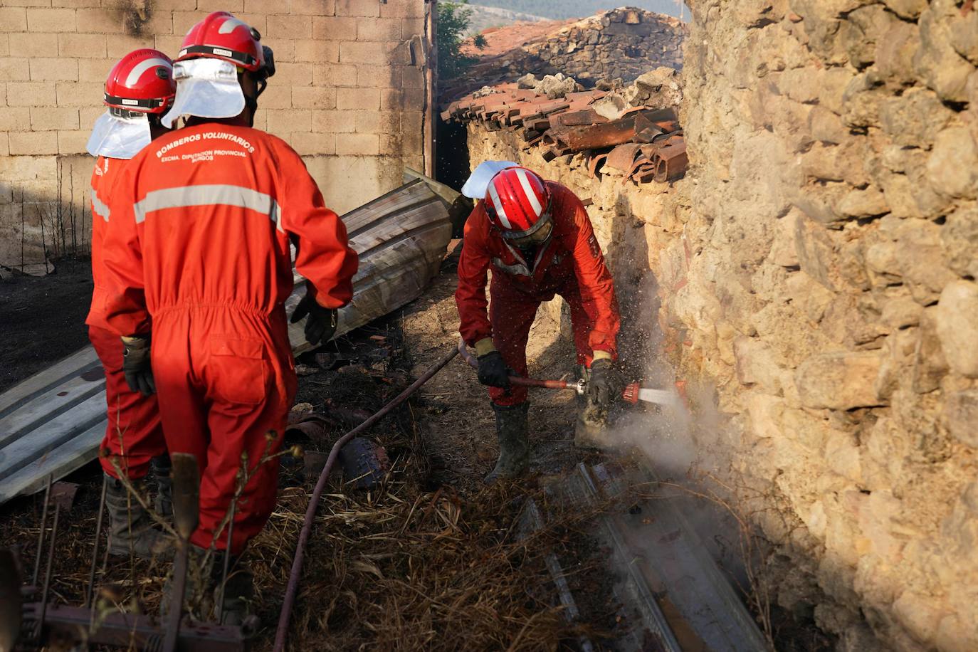 Fotos: Fuego en la comarca del Arlanza (Burgos)