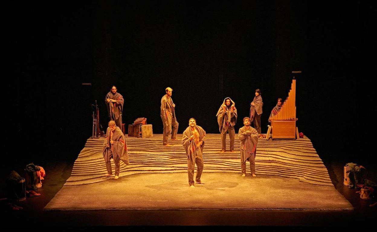 Un momento de la representación de 'Numancia'