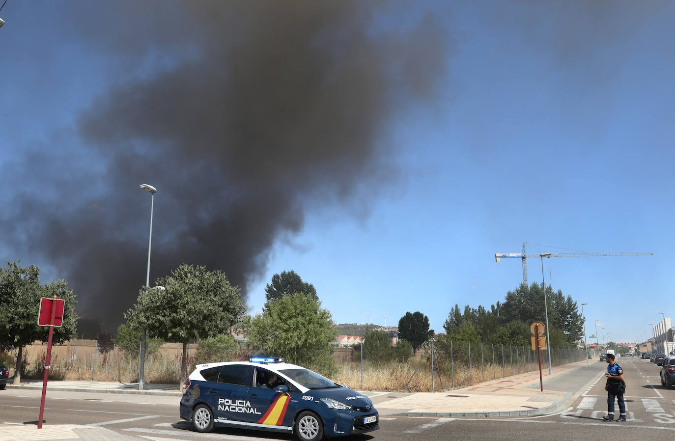 El fuego comenzó sobre las 16 horas de este jueves