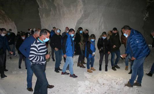 Visita a las minas de yeso. 
