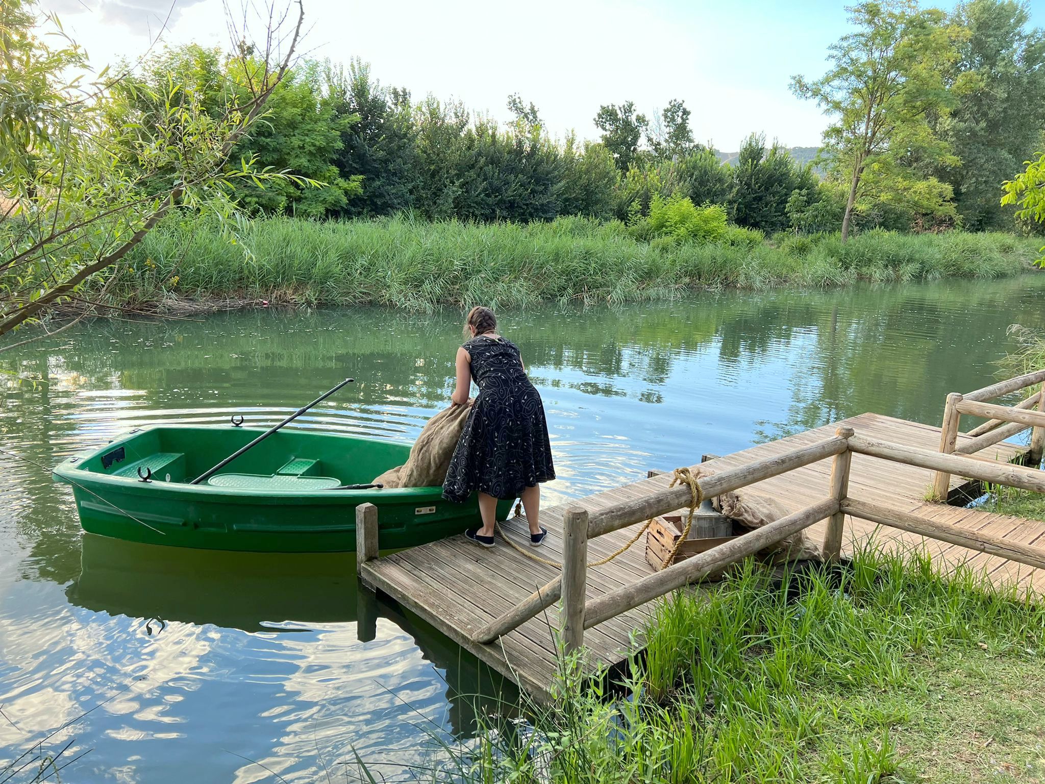 El Canal de Castilla fue el marco para la ruta teatralizada celebrada en Villamuriel de Cerrato