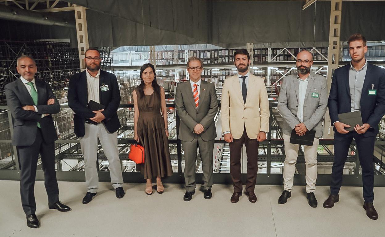 Visita del vicepresidente de la Junta al Bloque Logístico de Mercadona en León