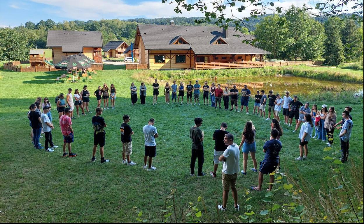 Participantes en el intercambio en Polonia.