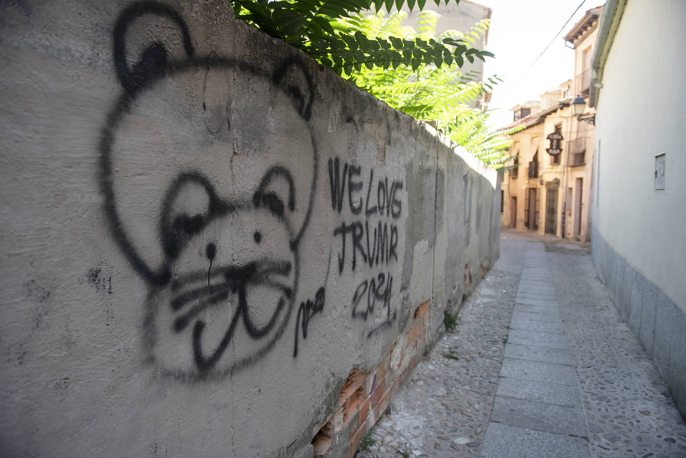 Pintadas en el centro de Segovia.