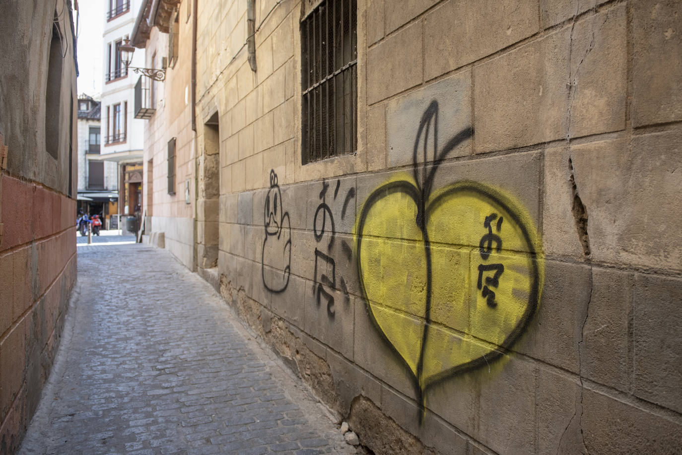 Pintadas en el centro de Segovia.