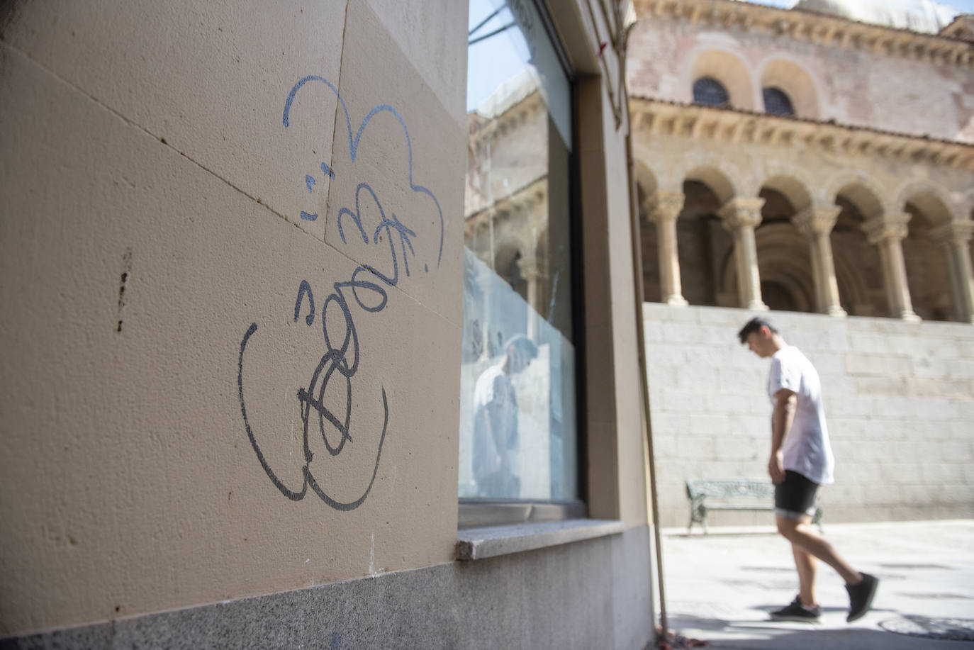 Pintadas en el centro de Segovia.