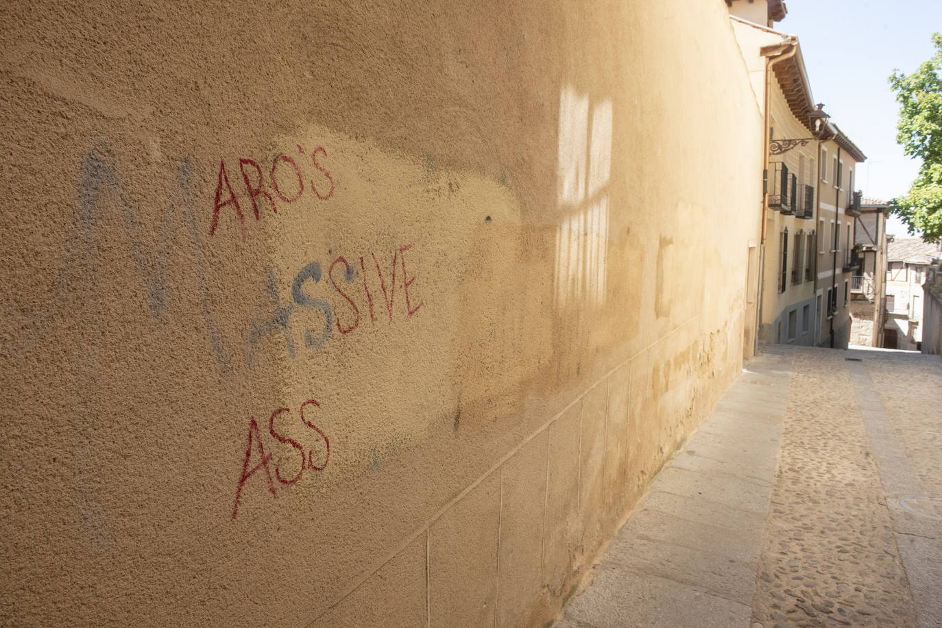 Pintadas en el centro de Segovia.