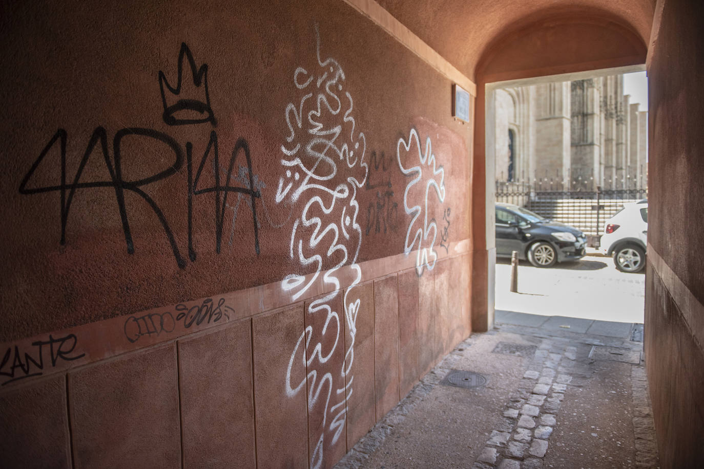 Pintadas en el centro de Segovia.