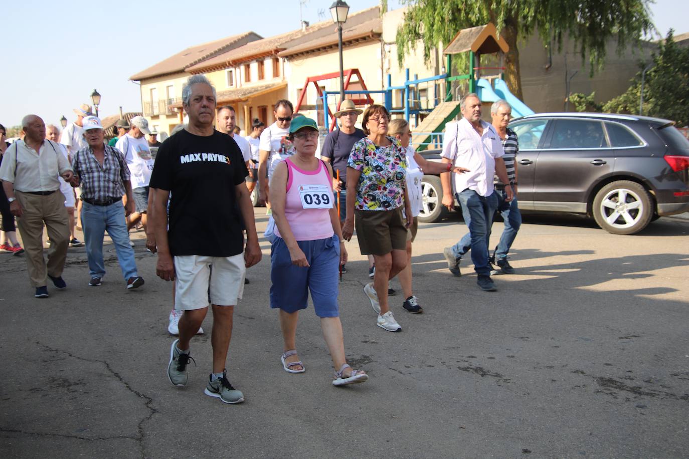 Marcha contra el cáncer celebrada este domingo en Tierra de Campos.