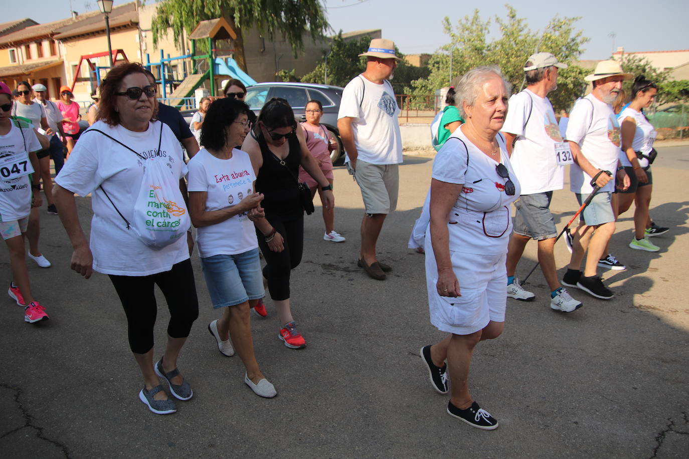 Marcha contra el cáncer celebrada este domingo en Tierra de Campos.