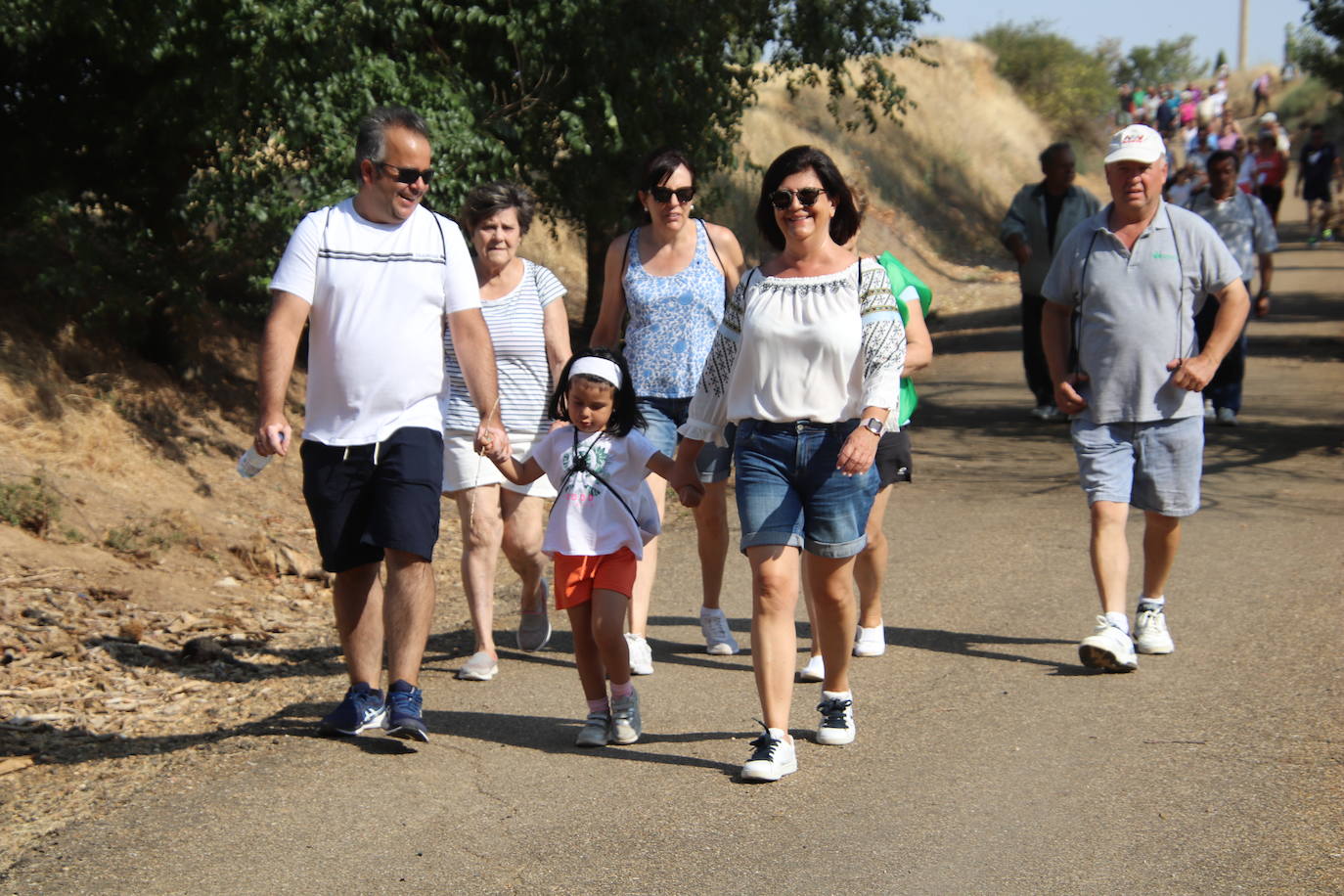 Marcha contra el cáncer celebrada este domingo en Tierra de Campos.