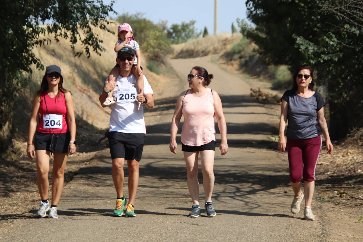 Marcha contra el cáncer celebrada este domingo en Tierra de Campos.