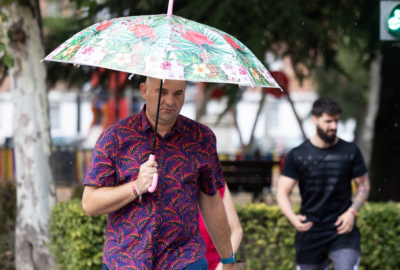 Fotos: La lluvia vuelve a aparecer en Valladolid en pleno récord de temperaturas máximas