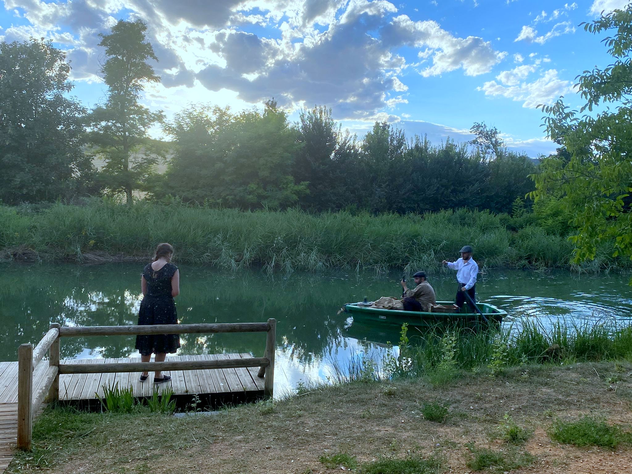 El Canal de Castilla fue el margo elegido para la ruta teatralizada en Villamuriel de Cerrato