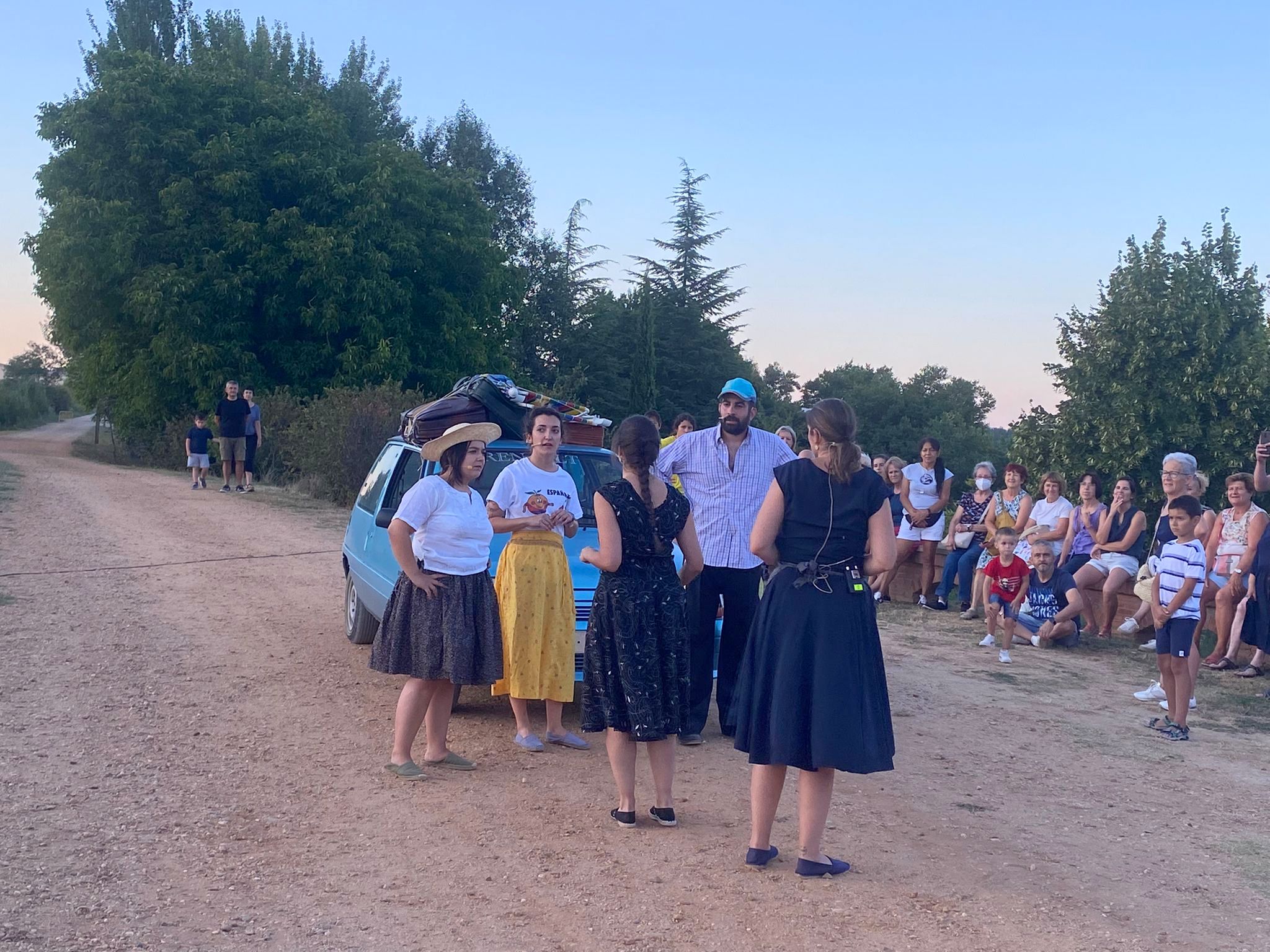 El Canal de Castilla fue el margo elegido para la ruta teatralizada en Villamuriel de Cerrato