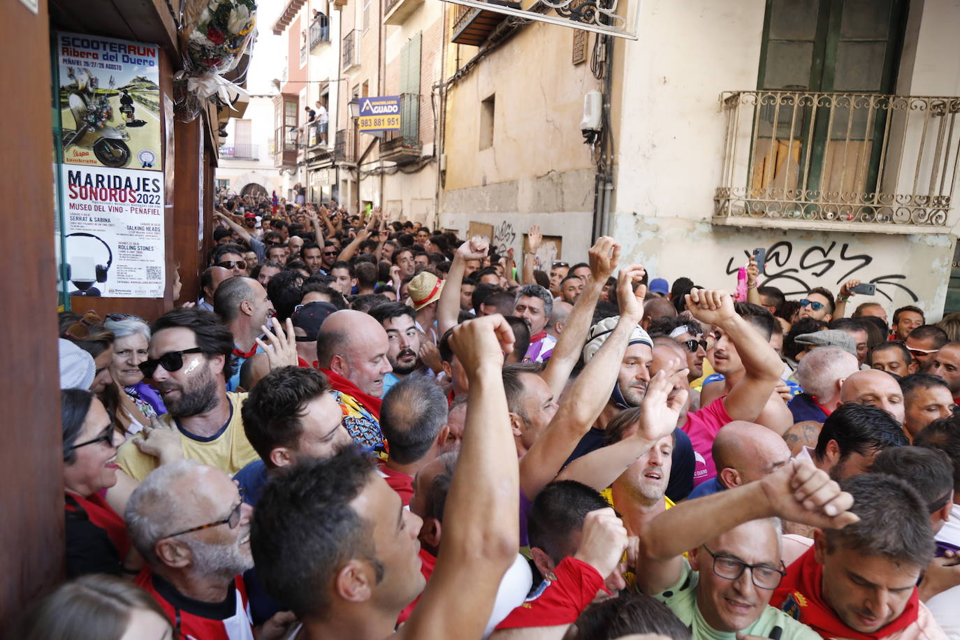 Fotos: Primer chúndara de las fiestas de Peñafiel después de dos años