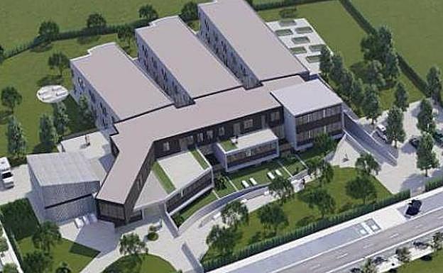 Vista aérea del centro.