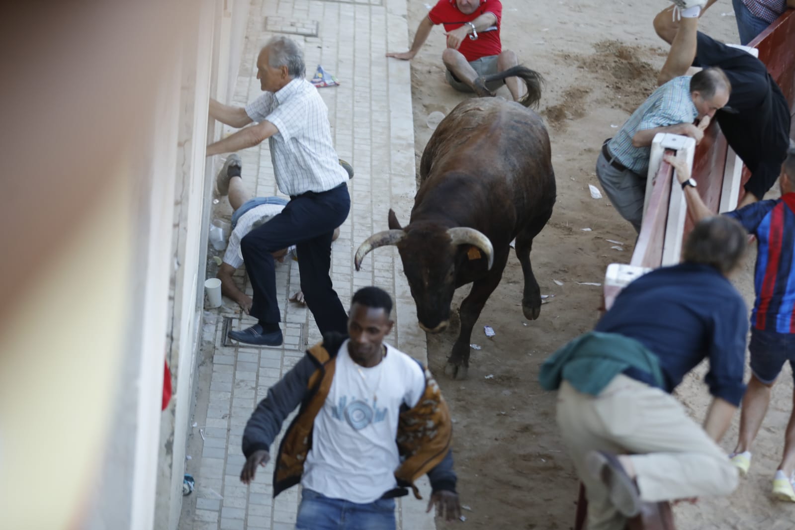 Fotos: La secuencia de imágenes del toro que ha embestido a un hombre en Peñafiel