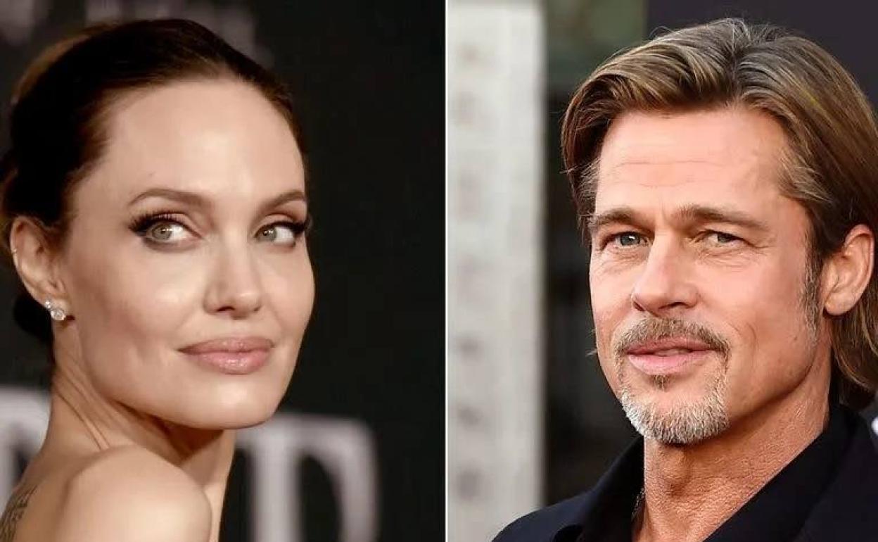 Angelina Jolie y Brad Pitt. 