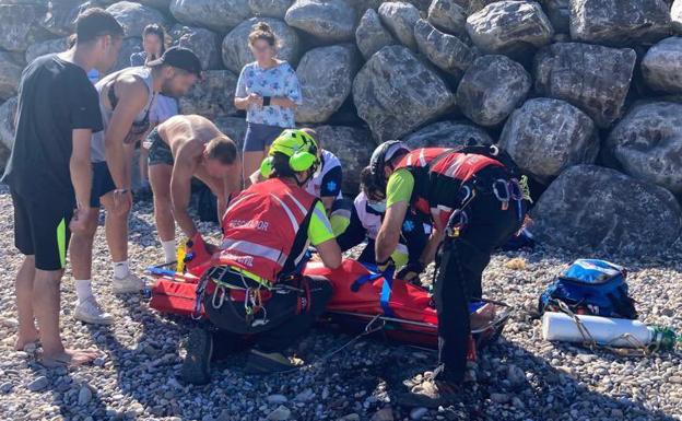 El vallisoletano rescatado del mar en Cantabria se encontraba en estado grave y semiinconsciente