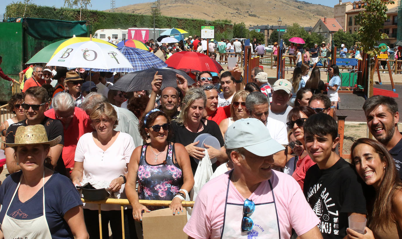 Tradicional judiada en las fiestas de La Granja de San Ildefonso. 