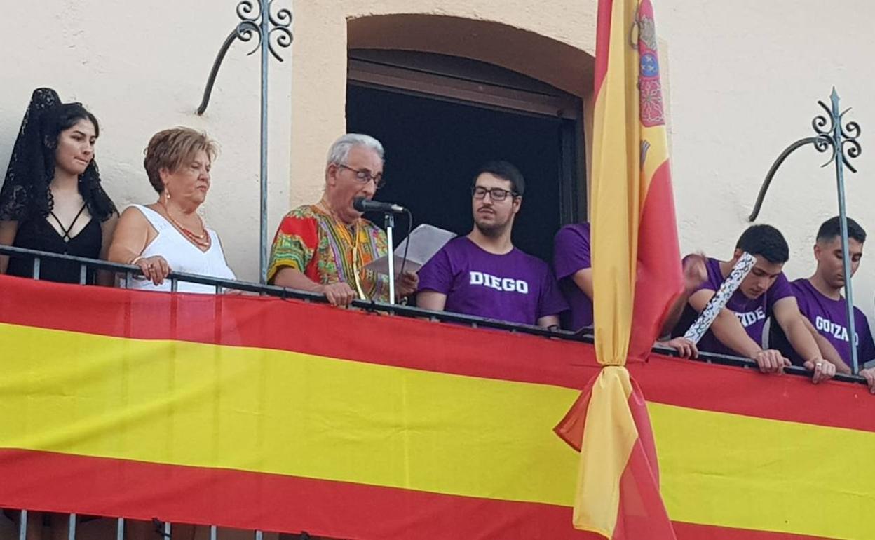 Pregón de Jesús Torres durante las fiestas de Sauquillo de Cabezas.