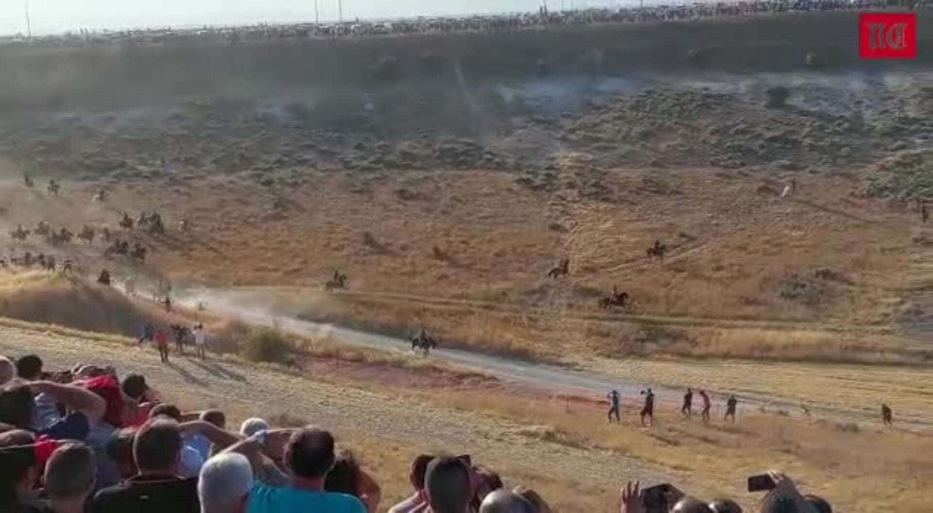 Los toros de la ganadería de Cebada Gago protagonizan el primer encierro de las fiestas de Cuéllar