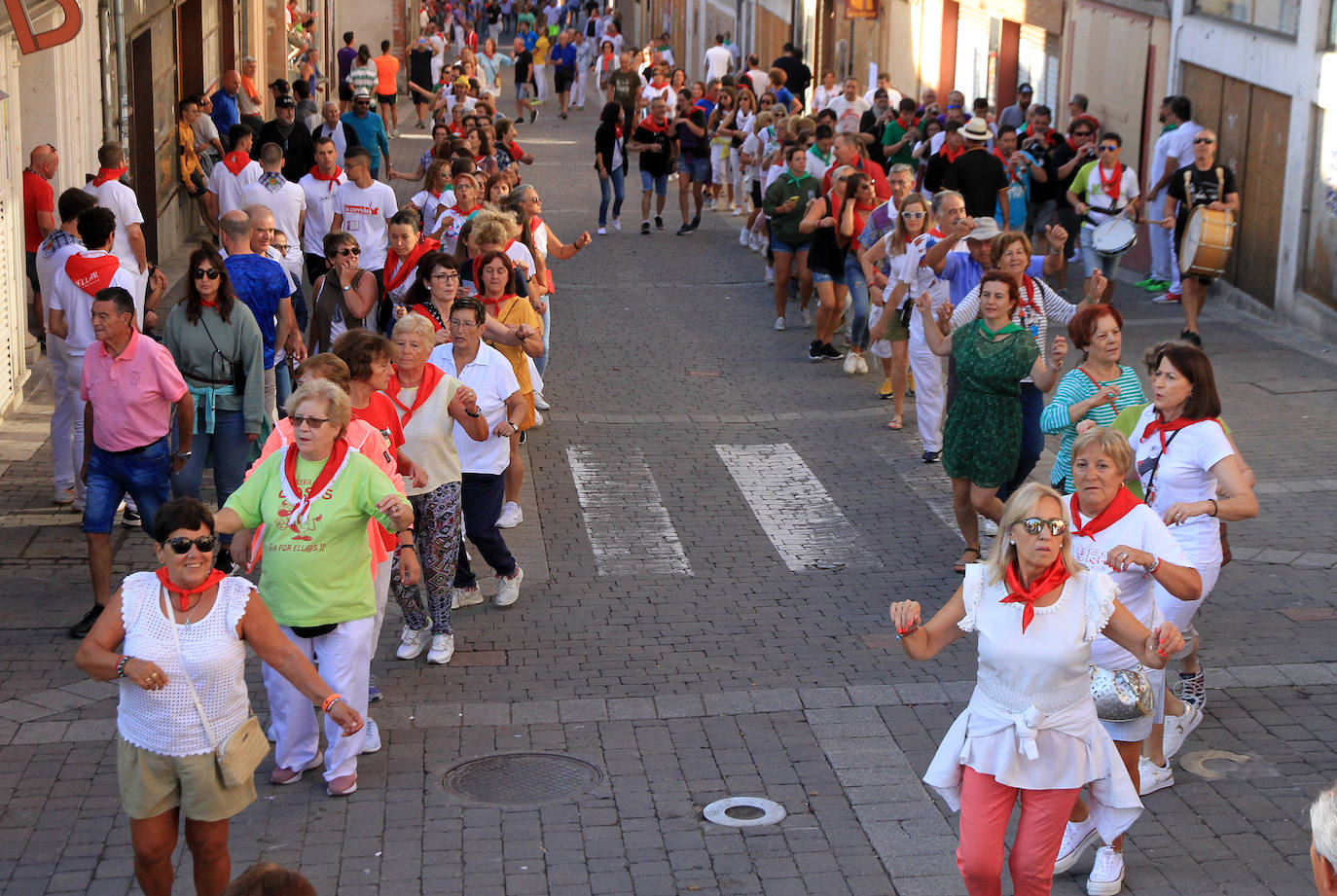 Encierro del martes en las fiestas de Cuéllar.