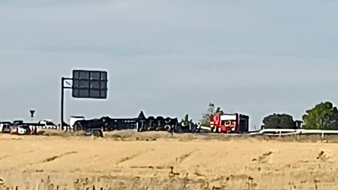 Accidente en la autovía A-601 esta tarde. 