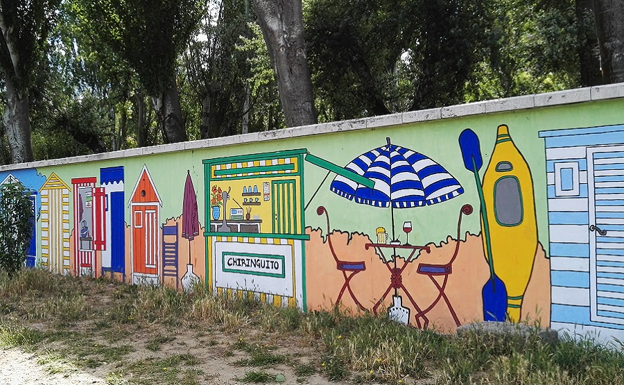 El mural de Inés García Candau, uno de los primeros del proyecto 