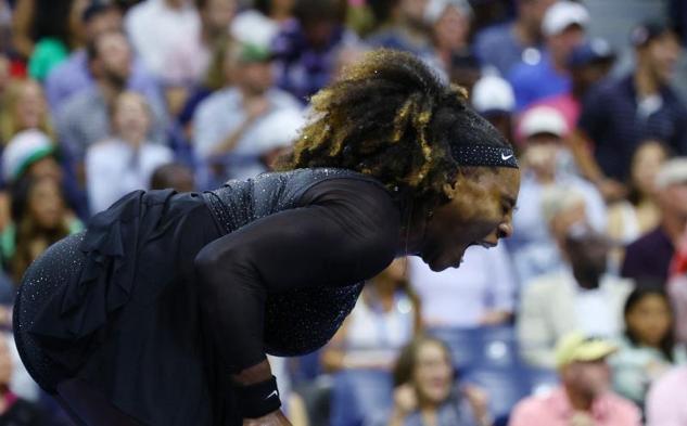 Serena durante el partido.