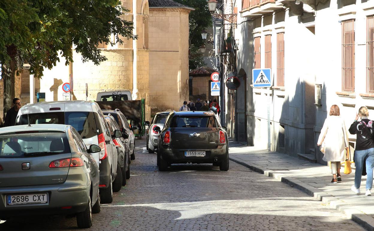 Calle Daoiz, en el casco histórico de Segovia.