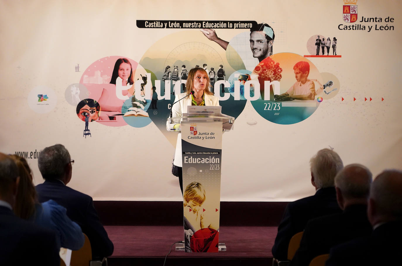 Rocío Lucas, durante la presentación del nuevo curso escolar.