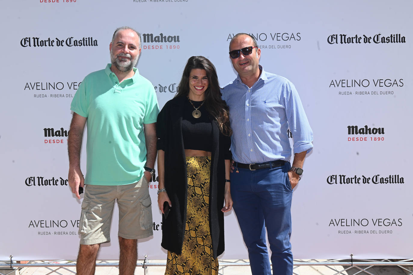 Jesús Valiente y Andrés Anaya, de Prevenges Consultores, junto a Elena García, de El Norte de Castilla.