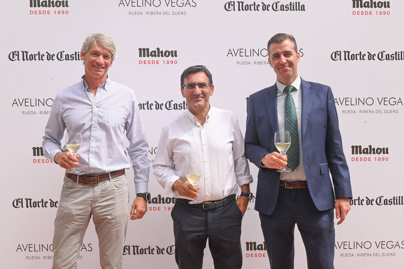 Pablo Fernández de Castro, de Valoriza; Víctor Gómez y Gonzalo Martín, de Unicaja