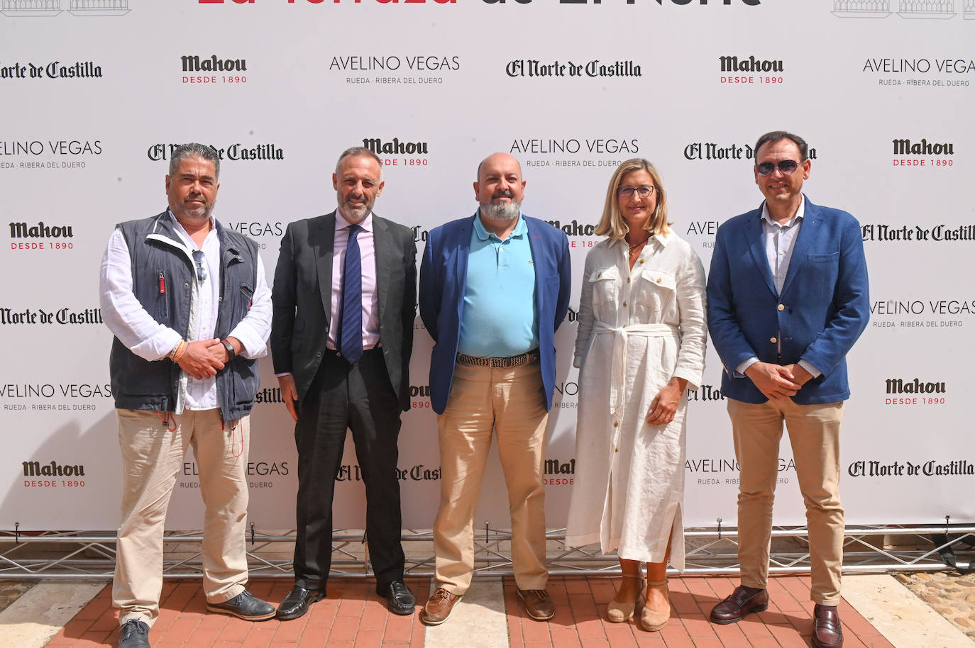 Juan Ramón Jiménez, Víctor Salcedo, de Crédito y Caución; César Aparicio, de Iberinform; Mayte Zamorano, de El Norte; y Santiago Miguel, del Grupo Hermi.